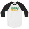Happy Grass 3/4 sleeve raglan shirt